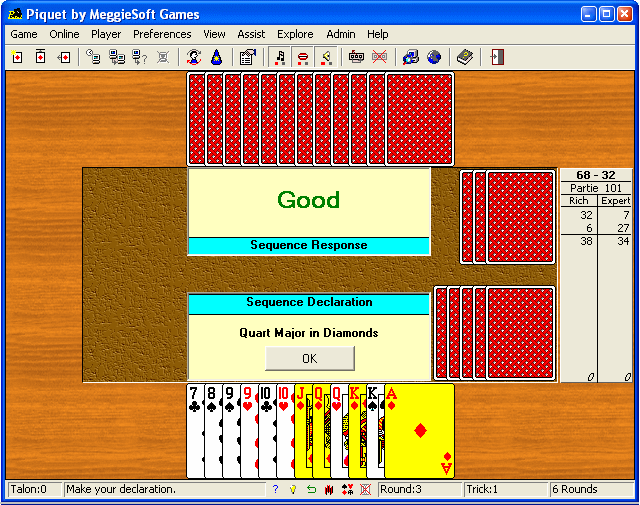 Screenshot of Piquet by MeggieSoft Games